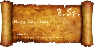 Nagy Szelina névjegykártya